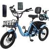 ZHZWwansuGE Triciclo Elettrico Pieghevole Per Adulti, Snow Bike Con Pneumatici Larghi Da 18, Display Lcd, Affronta Agevolmente Pendenze Del 15°, 3 Modalità Di Guida, 7 Velocità, Autonomia Fino A 44 Km Yellow