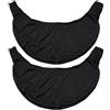 Caswynlife Borsa per la pulizia delle palle da bowling, in microfibra, lavabile, riutilizzabile, sporco grasso rimovibile, per palle da bowling standard, nero (2 pezzi)