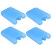 Kisangel 4 Pezzi Ice Pack Riutilizzabile in Plastica per Raffreddamento, per Festa Estiva e attività All'aperto Ventilatore e Frigorifero