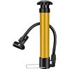 HaloModora Pompa ad aria portatile ad alta pressione per mini pompa a mano per pneumatici da bicicletta Calcio Pallacanestro con ago oro