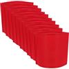 GETAJGHSD 10 Pezzi Fascia da Capitano Calcio Rossa di Cotone, Resistente e Facile da Usare, per Eventi All'aperto e Parate Sportive