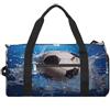 ADFGYERH Borsa da palestra leggera per palloni da calcio, borsone da viaggio con scomparto per scarpe, borsa da palestra da donna per pernottamento, fine settimana, yoga, palestra, viaggi di lavoro, sport e