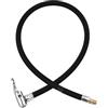 MeevrgR Adattatore per tubo pompa pneumatici da 90 cm con clip a connessione rapida, ugello in metallo per auto, bici, camion, strumento di riparazione per gonfiaggio