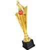 MUSISALY Coppa Premio Oro Colomba in Plastica Elegante, Simbolo di Pace per Cerimonie di Premiazione in Competizioni Sportive di Danza