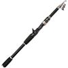 Minhe Canna da pesca telescopica in fibra di carbonio, portatile, da viaggio, 1,8 m, 2,1 m, 2,4 m, design pieghevole, lunghezza chiusa 53 cm, per trote d'acqua dolce e salata