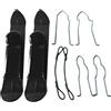 Generisch Slittino da sci, accessorio da sci leggero 2 in 1, per passeggino, sci, scooter, per sport all'aria aperta, ciclismo, bici da corsa, carrelli da golf, sentieri, parchi, rive, aree ricreative