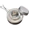 kwoifioy Fornello da picnic in acciaio inox, 120 ml, portatile, con coperchio, apertura ventilata e dimensioni compatte per campeggio, escursioni, pentole portatili