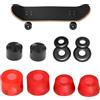 Frfik Anelli da skateboard - Set di camion da 0,6 pollici | Kit di stabilità in PU - Pezzi di ricambio a quattro ruote con rondelle e coppe girevoli, ideali per prestazioni di p
