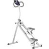 CAQYPVH Stepper Verticale con Manubrio Attrezzo Fitness Cardio con Manubrio Robusto Saliscale per Appartamento, Bianco