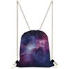 KHAUERBC Borsa da palestra con coulisse viola e blu, con cinghie regolabili, per sport, palestra, viaggi, nuoto
