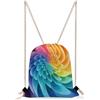 KHAUERBC Rainbow Dynamic - Borsa da palestra con coulisse resistente agli schizzi, con cinghie regolabili, per sport, palestra, viaggi, nuoto