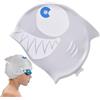 Generico Cappello Da Nuoto Per Bambini Impermeabile squalo elastico in silicone