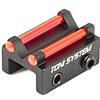 Toni System 1 pz Tacca di mira bindella larghezza 6mm per fucile, Fibra Ottica 1,5mm (Rosso)