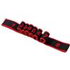 Tressify Fascia elastica di resistenza per yoga, 8 anelli, con fibra di lattice, 90 cm, per allenamento, danza, pilates, allenamento, stretching, design numerato per uso progressivo