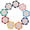 GATHINESS 9 Pezzi Marcatore per Palline da Golf in ABS e Lamiera di Ferro, Versatile e Portatile, Disco Colorato da 40mm per Segnare Posizione Design Elegante e Raffinato sul Colore Casuale