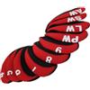Opeximatun Copritesta in ferro da golf in pelle artificiale neoprene | Copritesta in ferro for mazze da golf in pelle di neoprene arancione e rossa, confezione da 10 for mancini