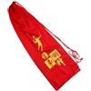 Caswynlife Custodia in velluto per racchette da badminton, con coulisse, per 2-3 racchette da badminton, resistente agli strappi, custodia protettiva sportiva (rosso)