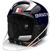 Briko, HELMET Unisex adulto, Shiny Tangaroa Blue-White, 58