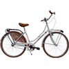 CICLI DANTE - Bicicletta donna da città per passeggio Olanda 26, classica stile retrò ad una velocità, con particolati miele (Bianca,Coccinelle)