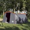 TEKGHUT Tenda a tunnel verde e bianca per 4 persone con tetto, 318 x 275 x 140 cm, tenda da campeggio in poliestere 185T con rivestimento in poliuretano, impermeabile, con finestra di ventilazione, porta