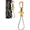 Generisch per fischietto, clip da 25,4 cm, paracord in poliestere, robusto cordino con moschettone per escursionismo, trekking, arrampicata, campeggio, fissaggio sicuro per attrezzature per uomini