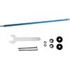 Generic Set di ricambio per pali per trampolino, tubo in acciaio da 2,5 cm di diametro, 1,2 mm di spessore, 1,76 - 1,96 m, kit di riparazione per trampolini da 1,76 a 1,96 m, barra protettiva in schiuma