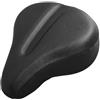 Caswynlife Cuscino per sella della bici in silicone ispessito, con cinghie antiscivolo e striscia riflettente per ciclismo su strada, MTB, imbottitura traspirante e indolore per lunghe pedalate (A)