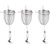 FUANA Per esche da pesca in acciaio inox, 10 pezzi, trappola con connettori per pesca alla carpa, attrezzatura da pesca grossolana 37-83 cm