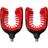 PAIKIUU 2 pezzi U Rod Rest Carp Fishing Pod Rest Head Holder Pole Accessori per tutti i tipi di canna da pesca rosso
