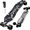 Qekud S4 skateboard elettrico per adulti e ragazzi - 2000 W motore 4 modalità di velocità - telecomando con OLED con display - nero