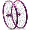 Generic Set di ruote per mountain bike, ruote a sgancio rapido con cerchi in lega e mozzi freno a disco, per cassette da 8-12 velocità
