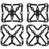 Caswynlife per adattatori pedali spd tacchetti piattaforma in lega di alluminio per mountain bike bici da strada chiodi antiscivolo leggeri 7,6 x 6,5 cm nero (piccolo)