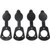 Minhe Kit di 4 tappi per canna da pesca e guarnizioni per supporti per kayak, copertura protettiva per canna da pesca per adattarsi a 41 mm di diametro interno porta canne antipolvere (4 pezzi)