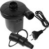 BCOATH Pompa ad Aria Elettrica Portatile 3 Ugelli 250l/min, Abs Nero per Materasso Gonfiabile e Barca per Vacanze Estive e Campeggio