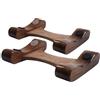 Generic Supporto per manubri in legno di noce, supporto per manubri in legno massello, confezione da 2, set di manubri con vassoio per manubri, 4,8 x 5,2 x 1,5 cm