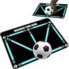 Cerkkapo Tappetino da calcio, tappetino da allenamento da calcio, 60 x 90 cm, tappetino da allenamento per calcio, tappetino da calcio per allenamento