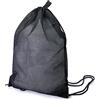 QWORK Sacca Sportiva da Coulisse, Borsa Rete Unisex per Spiaggia/Piscina/Palestra/Sport/Viaggi - 45 cm x 60 cm - Nero