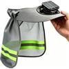 Generisch Casco Parasole Visiera Elmetto Cappello Con Ventola Solare E Paranuca