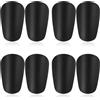 JXRSKJ 8 pezzi (4 coppie) Mini calcio Shin Pads, protezione Tibia calcio per adulti e bambini, mini protege Tibia leggero in EVA, protege Tibia Foot Bambino e Adulto, per calcio, Futsal e allenamento (nero)