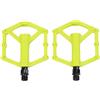 Minhe Pedali in nylon per mountain bike con sistema di cuscinetti DU, mandrino ultra leggero da 14 mm per ciclismo su strada (verde)