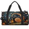 ADFGYERH Snail Element Borsa da palestra leggera, borsone da viaggio con scomparto per scarpe, borsa da palestra da donna per pernottamento, fine settimana, yoga, palestra, viaggi d'affari, sport e ospedale.