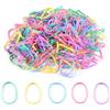 Carehabi 220 Elastici Capelli Colorati, Mini Elastici per Capelli Donna e Bambini, Morbidi Resistenti per Treccine, Codini, Code di Cavallo e Acconciature Fai Da Te, Scuola, Sport e Uso Quotidiano