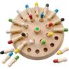 NOZVYCI Scacchi di Memoria in Legno bambino Montessori Gioco per Imparare Regali di Compleanno per Bambini da 3 a 5 Anni