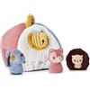 LILLIPUTIENS - Casa delle attività in Tessuto con 4 Accessori per Bambini - Giocattolo educativo con 4 sonagli - 4 Suoni - Gioco di nascondino e manipolazione - Altezza 23 cm - da 9 Mesi