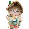 niannyyhouse Bambola di peluche da 20 cm, con occhi verdi, corpo umanoide farcito senza attributo, corpo normale da indossare, abbigliamento da indossare come regalo (A-12, con scheletro)