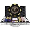 HEITOK Set Fiches Poker Clay Composite 300 pz 14g con valigetta