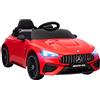 AIYAPLAY Auto elettrica per bambini, 12 V, con telecomando da 2,4 GHz, 2 motori, veicolo per bambini con musica, MP3, start/arresto dolce, clacson, sospensioni, luci LED, ruote ausiliarie per 3-6 anni