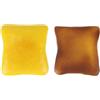 Fukaisu Squishy a Forma di Pane e Burro, 11,5x10,5x4cm Super Morbidi a Lenta Risalita Giocattoli Antistress Squishy per Adulti Bambini Bomboniere e Decorazioni per la Scrivania (Giallo)