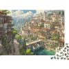 ISVMBMYGRWOw Villaggio di Montagna Puzzle Pittoresco 1000 Pezzi Puzzle per Adulti 52x38cm/1000pcs