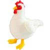 Generico Peluche Pollo - Animale Di Peluche Realistico | Bambola Pollo Coccolone - Polli Realistici, Morbide Bambole Bianche Gallo E Gallina, Simpatiche Figurine Di Animali - Adatto Per Regali Per